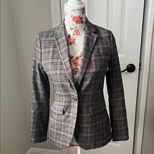Banana Republic wool Plaid Blazer
